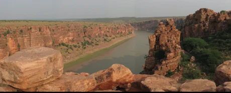 Penna river near the Gandikota fort in Kadapa district of Andhra Pradesh