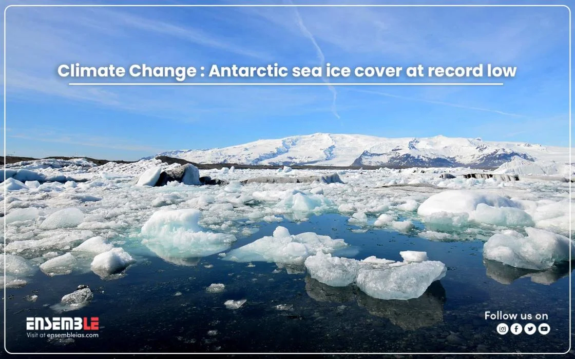 Climate Change: Antarctic sea ice cover at record low