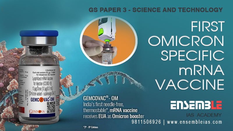 First Omicron-Specific mRNA Vaccine - GS Paper 3 - Science and Technology