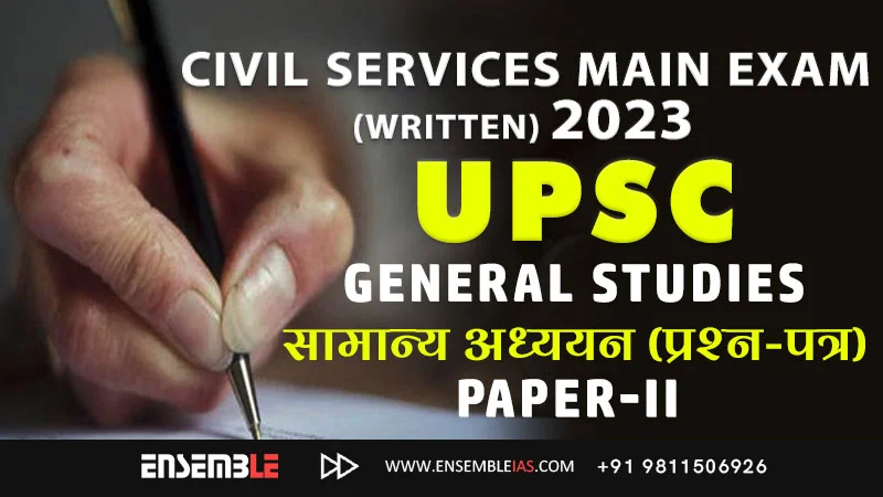GENERAL STUDIES - Paper 2-2023