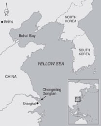 Yellow Sea map